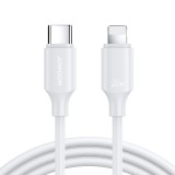 Laidas USB C - iPhone 12/13 8pin (Lightning) 30W greito krovimo (QC3.0) 1m baltas (white) Joyroom S-CL020A9